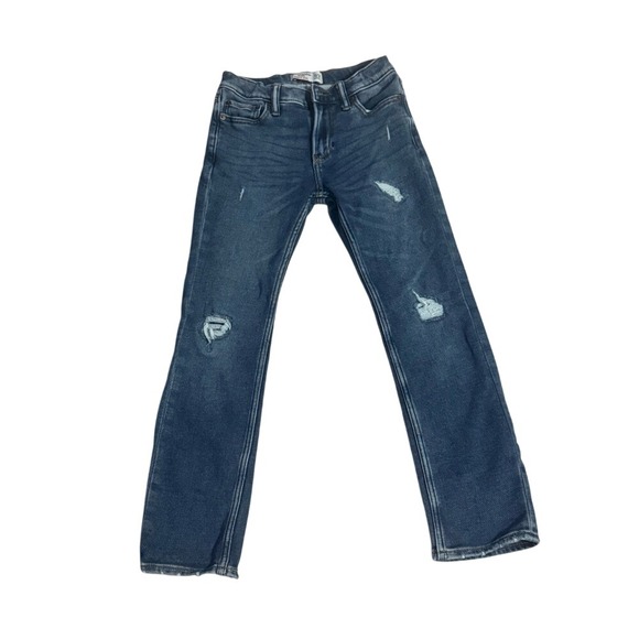 Abercrombie Kids Skinny Jeans Distressed Blue Denim‎ Size 11 12 - Picture 2 of 10